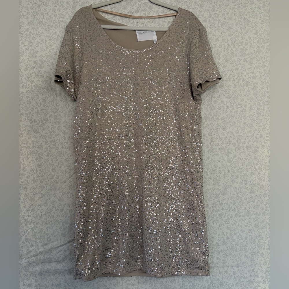 Victoria's Secret Gold Sequin Mini Dress - Picture 2 of 12